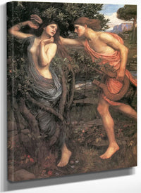 Apollo And Daphne By John Waterhouse Fine Art Print