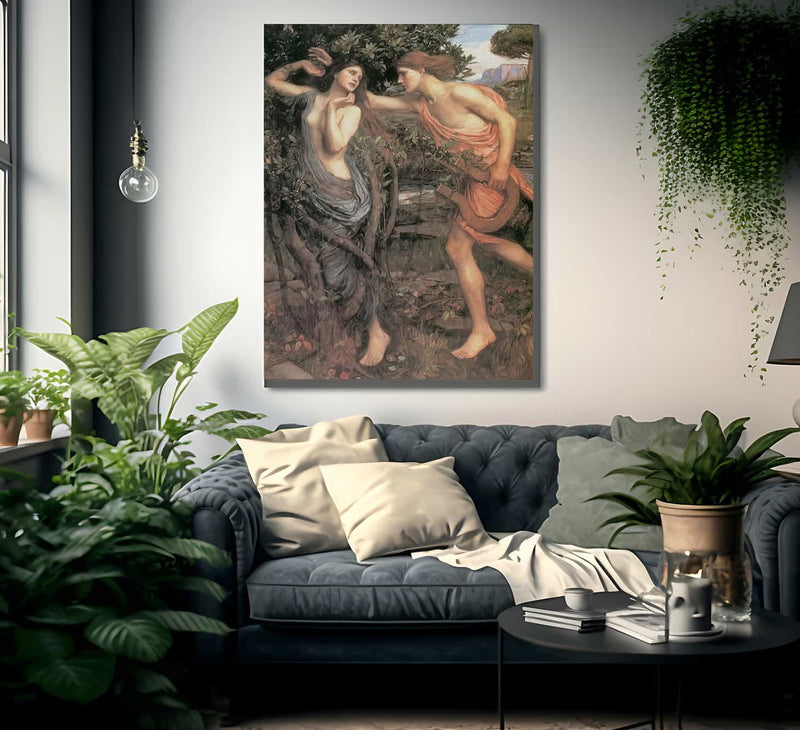Apollo And Daphne By John Waterhouse Fine Art Print