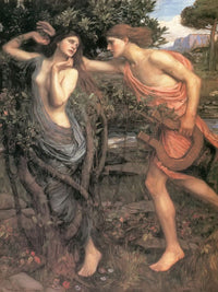 Apollo And Daphne By John Waterhouse Fine Art Print