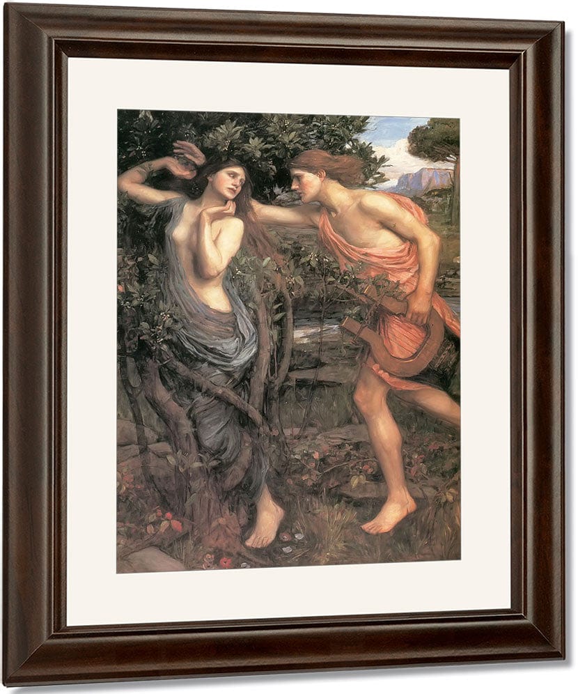 Apollo And Daphne By John Waterhouse Fine Art Print