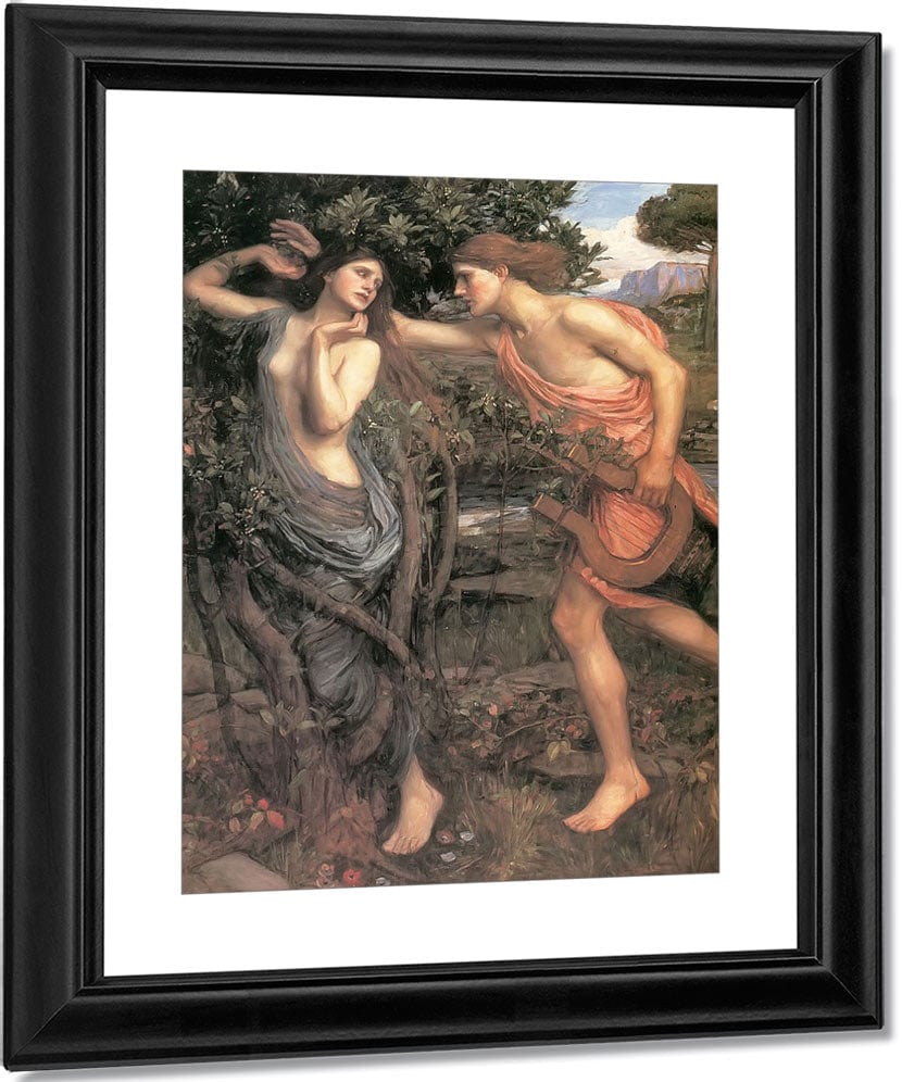 Apollo And Daphne By John Waterhouse Fine Art Print