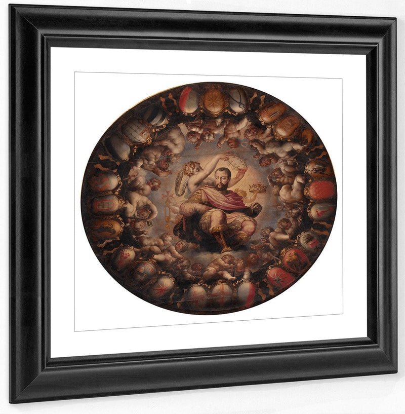 Apotheosis Of Cosimo I 1565 By Giorgio Vasari Fine Art Print