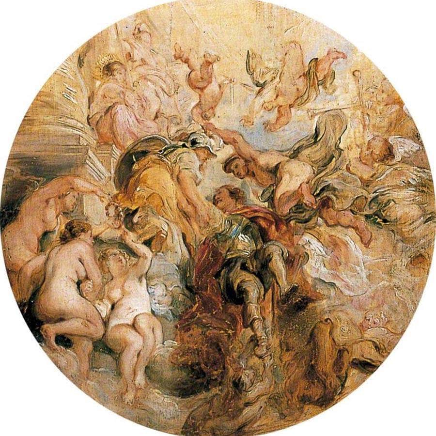Apotheosis Of The Duke Of Buckingham (After Peter Paul Rubens) By William Etty Fine Art Print