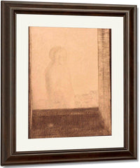 Apparition In The Window By  Redon, Odilon Fine Art Print
