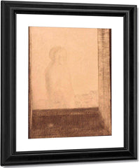 Apparition In The Window By  Redon, Odilon Fine Art Print