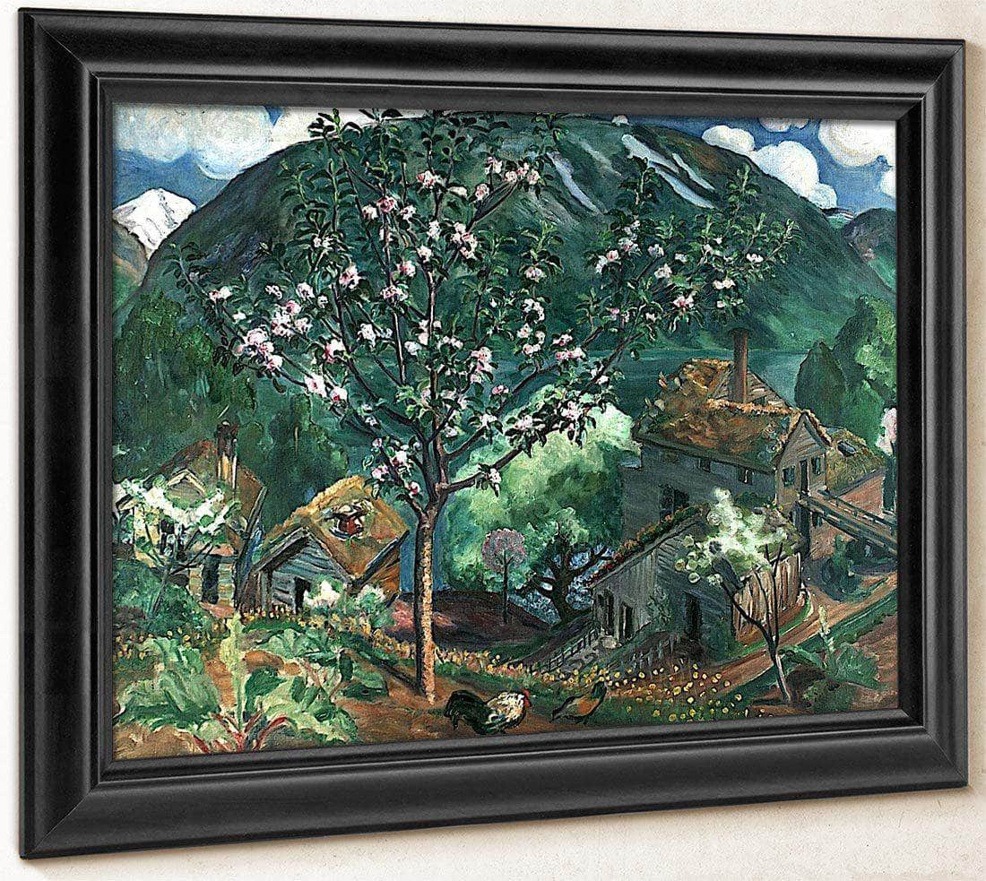 Apple Tree In Blossom By Nicolai Astrup Fine Art Print