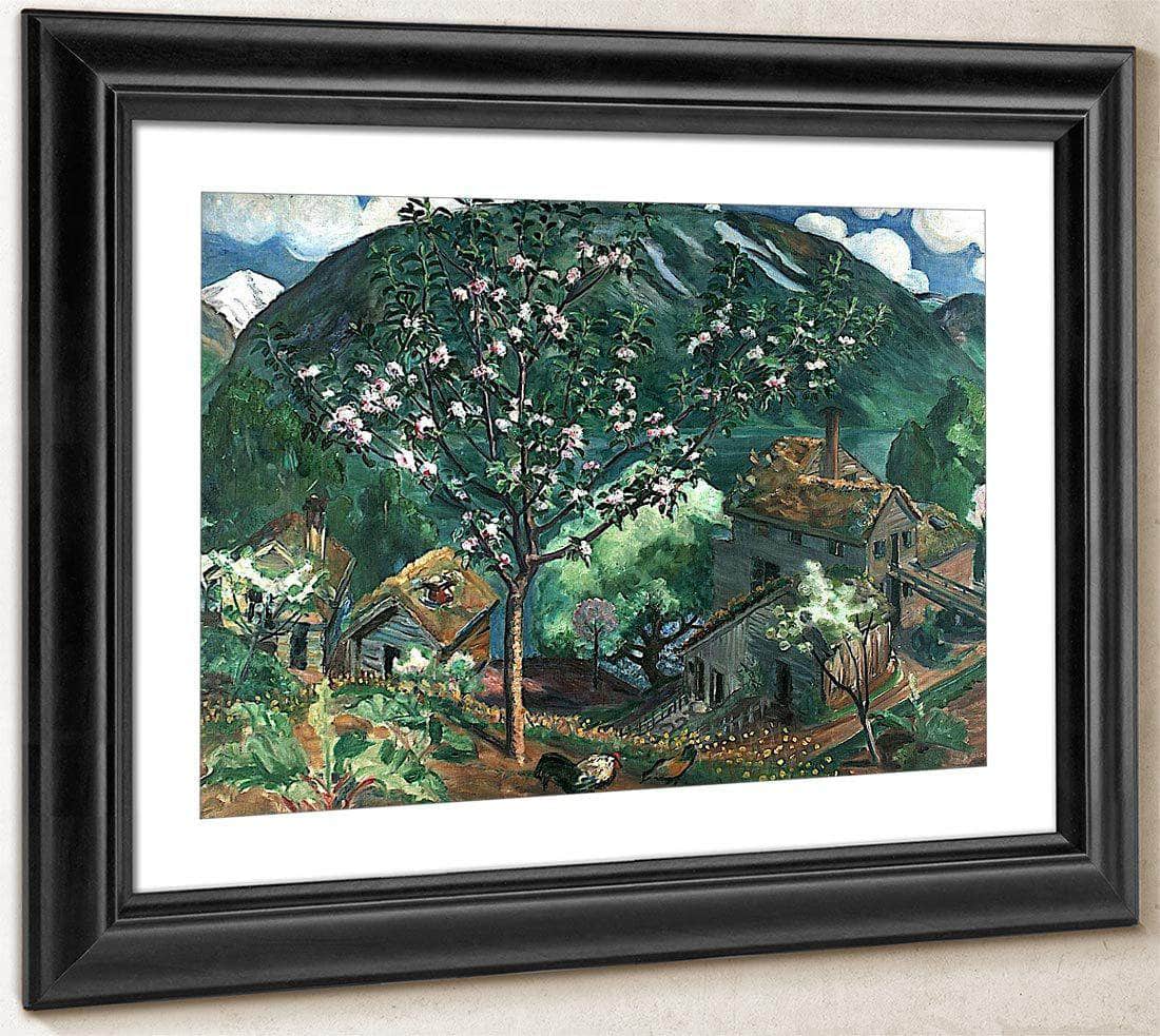 Apple Tree In Blossom By Nicolai Astrup Fine Art Print