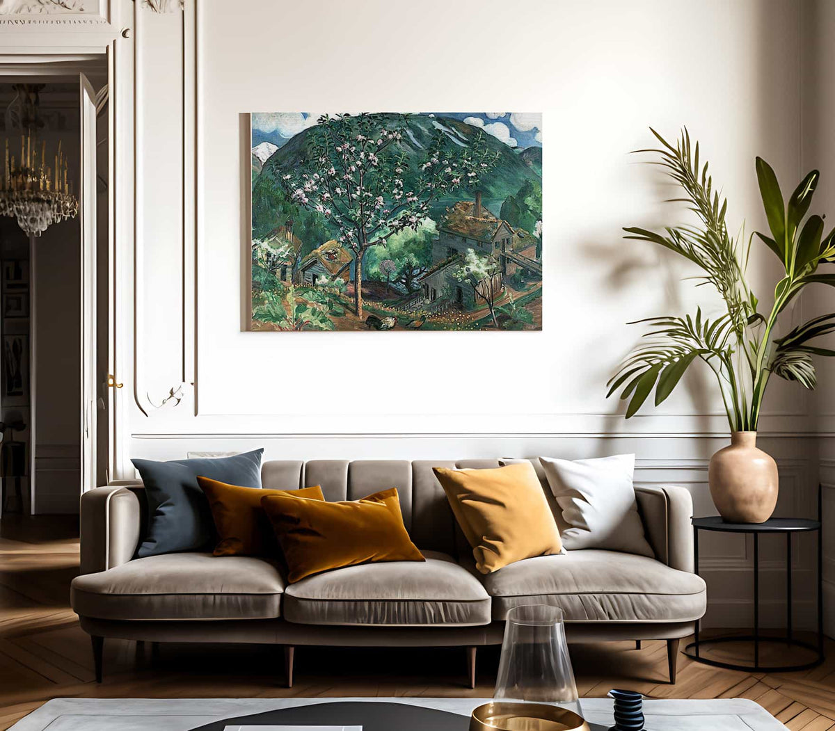 Apple Tree In Blossom By Nicolai Astrup Fine Art Print