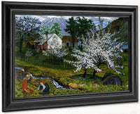 Apple Trees In Blossom By 1 By Nicolai Astrup Fine Art Print