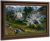 Apple Trees In Blossom By 1 By Nicolai Astrup Fine Art Print