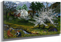 Apple Trees In Blossom By 1 By Nicolai Astrup Fine Art Print