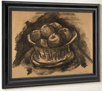 Apples In Basket By Marsden Hartley Fine Art Print