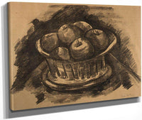 Apples In Basket By Marsden Hartley Fine Art Print