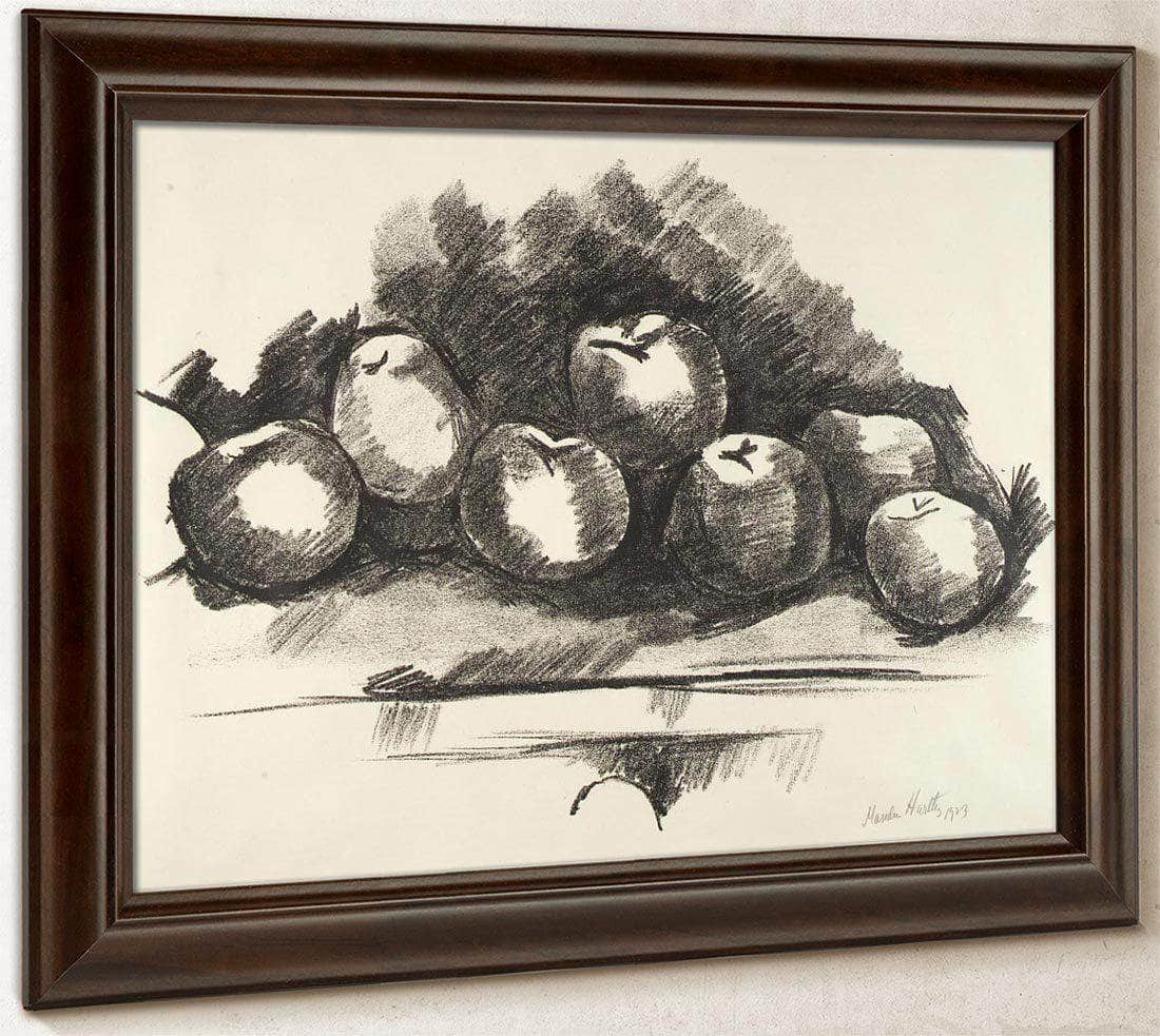 Apples On Table By Marsden Hartley Fine Art Print