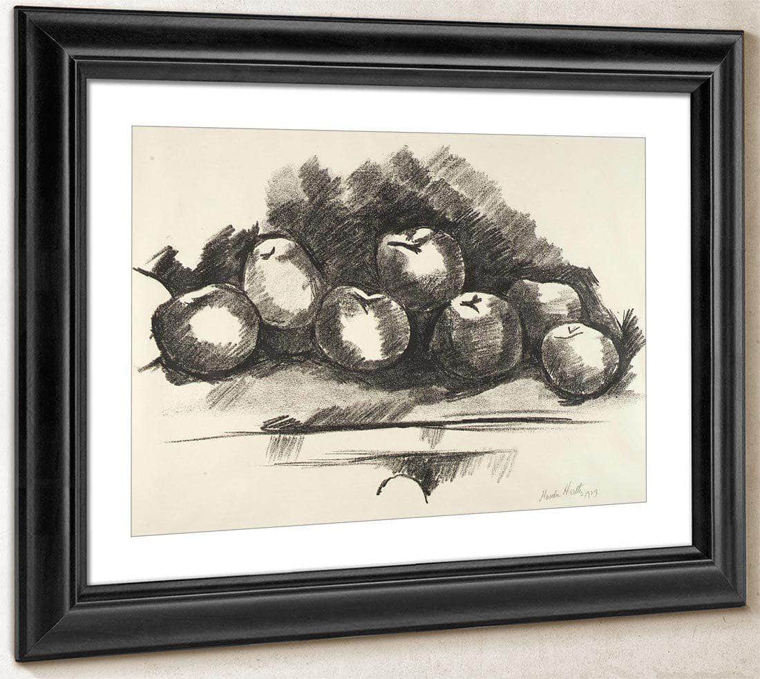 Apples On Table By Marsden Hartley Fine Art Print