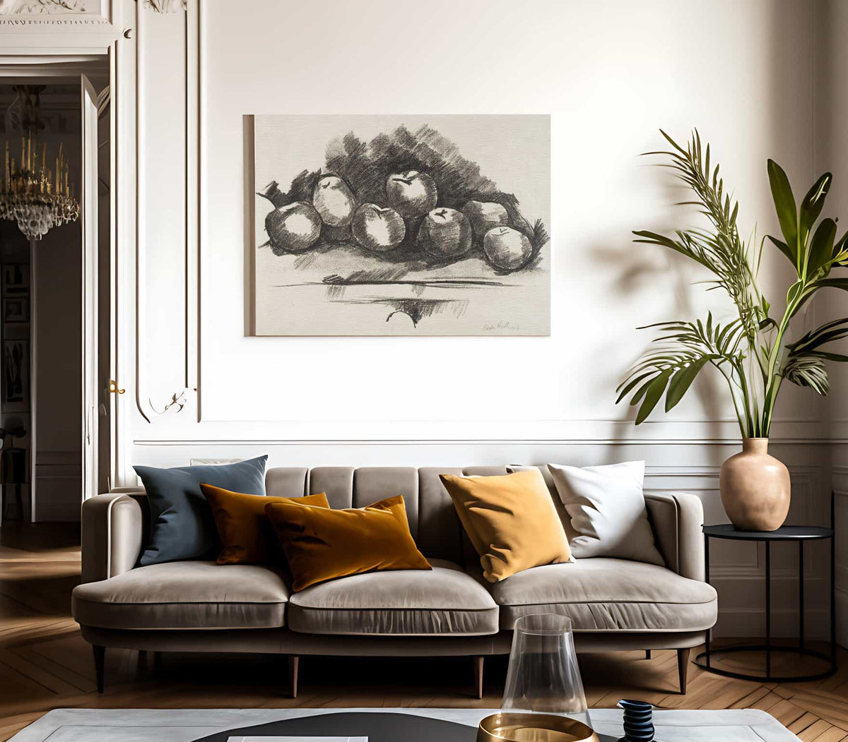 Apples On Table By Marsden Hartley Fine Art Print