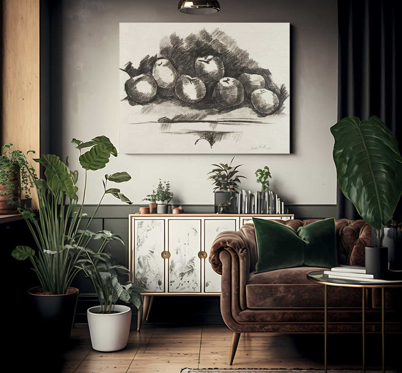 Apples On Table By Marsden Hartley Fine Art Print