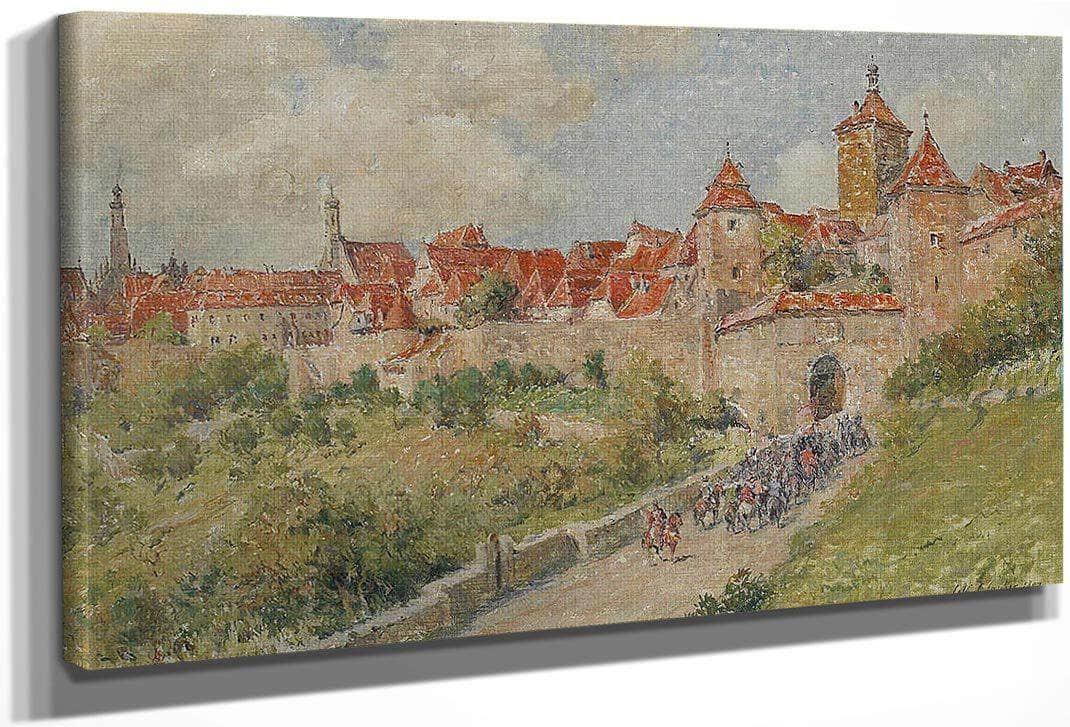 Approaching The Gates Of A City, 1897 By Colin Campbell Cooper Fine Art Print