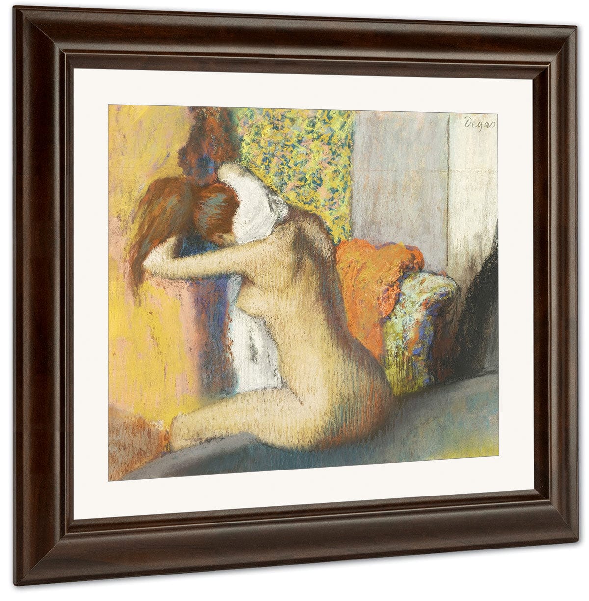 Apres Le Bain, Femme S'essuyant La Nuque By Edgar Degas Fine Art Print