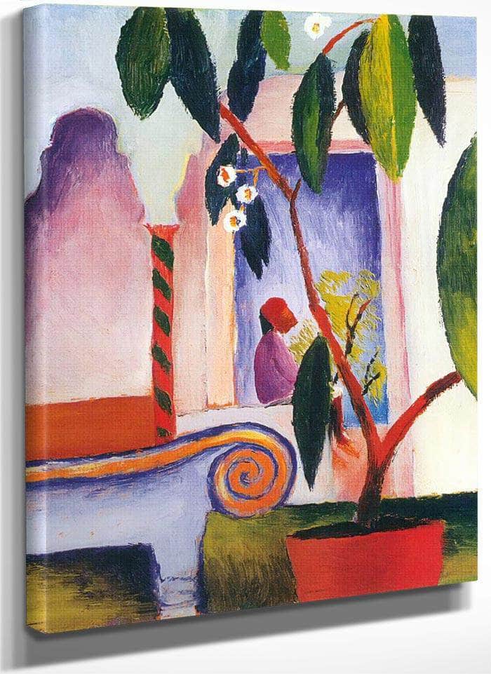 Arab Cafe By August Macke Fine Art Print