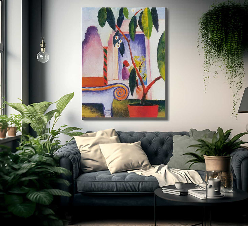 Arab Cafe By August Macke Fine Art Print