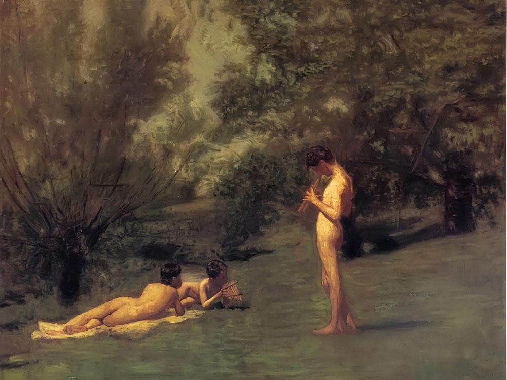 Arcadia By Thomas Eakins Fine Art Print