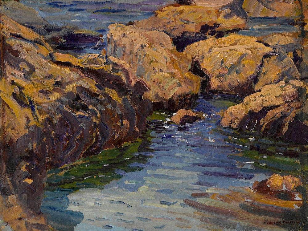 Arch Beach By Joseph Kleitsch Fine Art Print