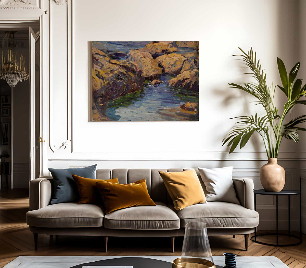 Arch Beach By Joseph Kleitsch Fine Art Print