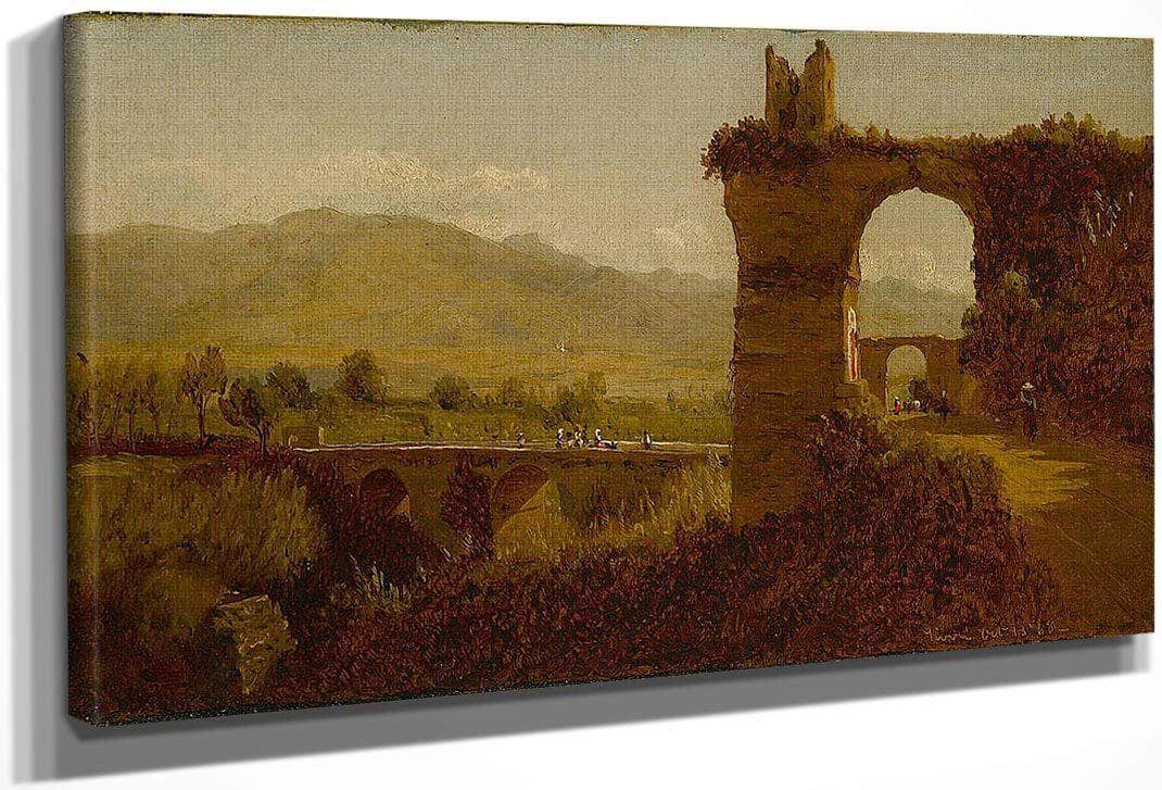 Arch Of Nero At Tivoli From The West By Sanford Robinson Gifford Fine Art Print