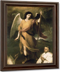 Archangel Raphael With Bishop Domonte By Bartolome Esteban Murillo Fine Art Print