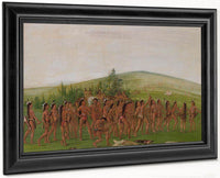 Archery Of The Mandan By George Catlin Fine Art Print