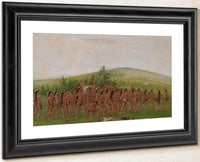 Archery Of The Mandan By George Catlin Fine Art Print