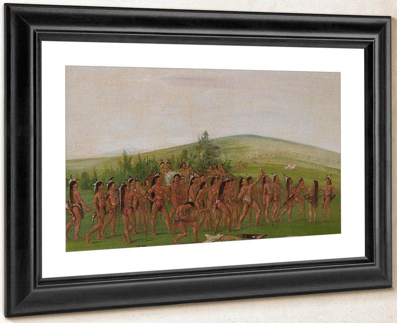 Archery Of The Mandan By George Catlin Fine Art Print