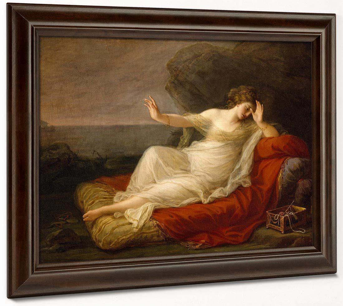 Ariadne Abandoned By Theseus 1774 25X35In Museum Of Fine Arts Houston By Angelica Kauffmann Fine Art Print