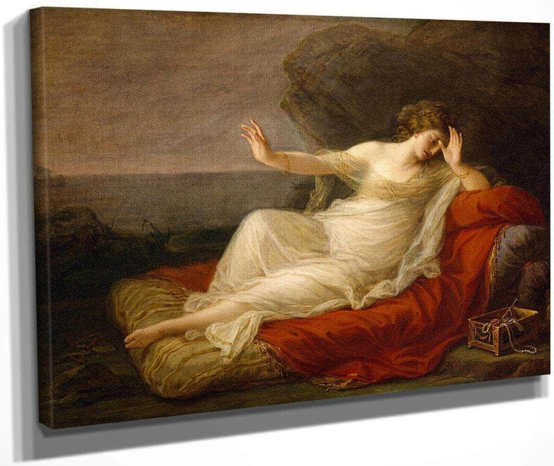 Ariadne Abandoned By Theseus 1774 25X35In Museum Of Fine Arts Houston By Angelica Kauffmann Fine Art Print