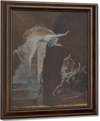 Ariadne Watching The Struggle Of Theseus With The Minotaur By Henry Fuseli Fine Art Print