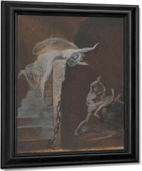Ariadne Watching The Struggle Of Theseus With The Minotaur By Henry Fuseli Fine Art Print