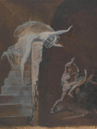 Ariadne Watching The Struggle Of Theseus With The Minotaur By Henry Fuseli Fine Art Print