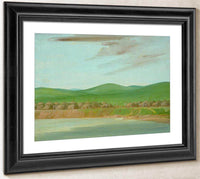 Arikara Village Of Earth Covered Lodges, 1600 Miles Above St. Louis By George Catlin Fine Art Print