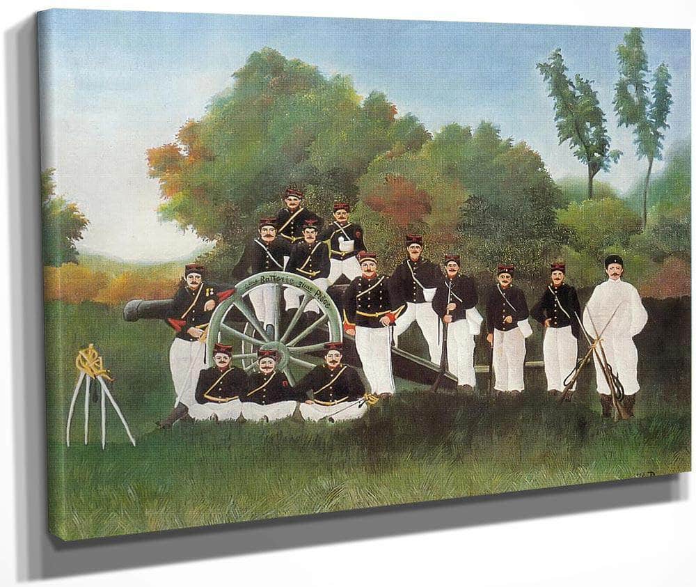 Arillerymen About 1983 1895 By Henri Rousseau Fine Art Print