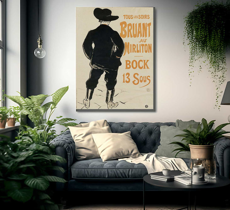 Aristide Bruant By Henri Marie Raymond De Toulouse Lautrec Monfa Fine Art Print