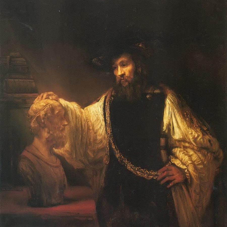 Aristotle Contemplating A Bust Of Homer, 1653 By Rembrandt Fine Art Print