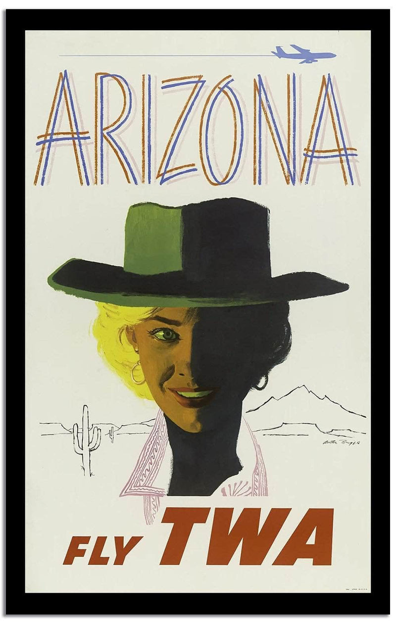 Arizona  Vintage Postera Fine Art Print