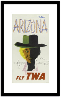 Arizona  Vintage Postera Fine Art Print