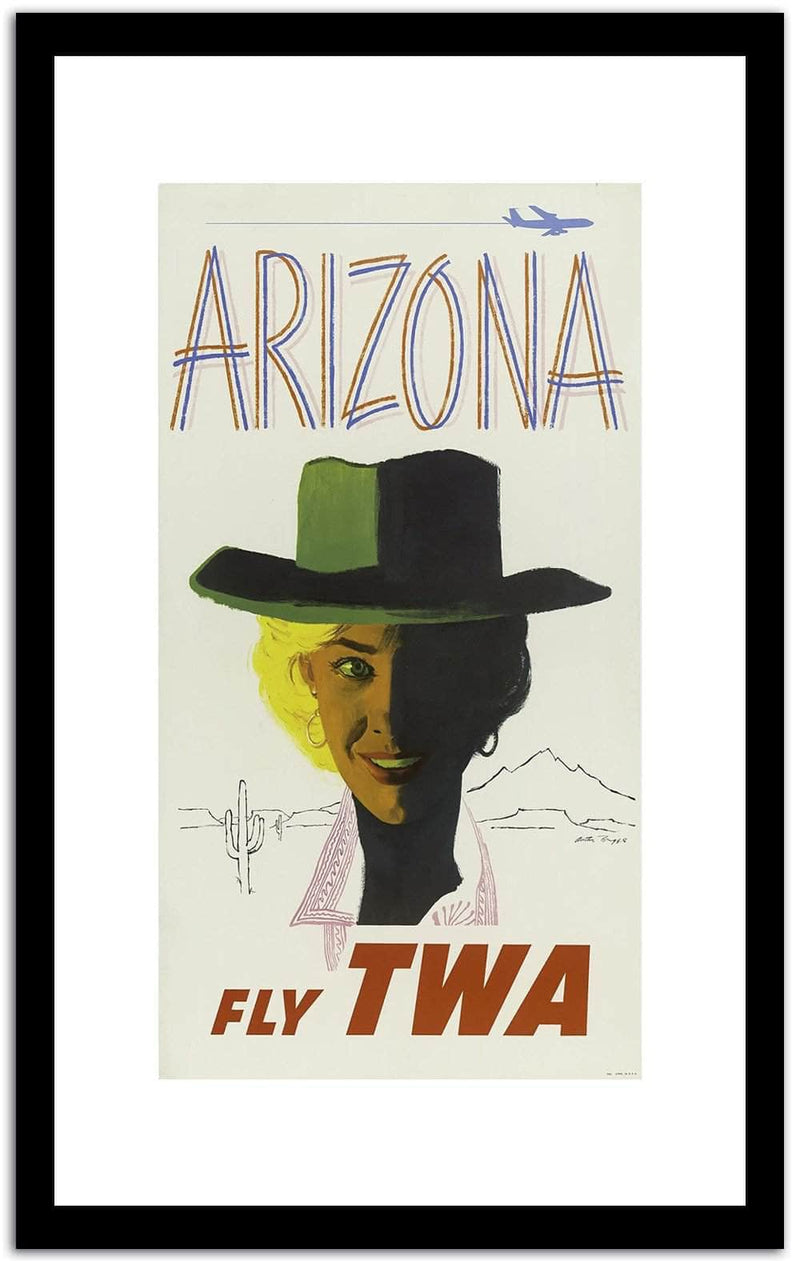 Arizona  Vintage Postera Fine Art Print