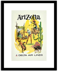 Arizona  Vintage Posterb Fine Art Print