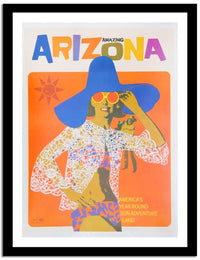 Arizona  Vintage Posterc Fine Art Print