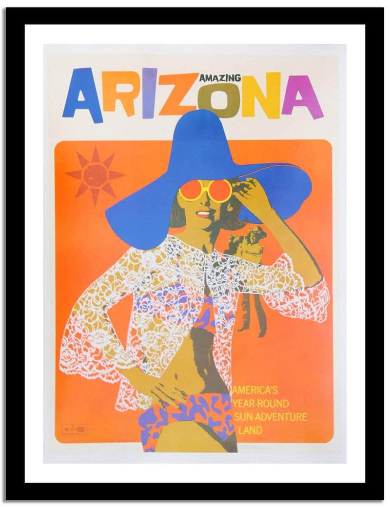 Arizona  Vintage Posterc Fine Art Print