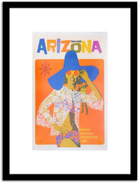 Arizona  Vintage Posterc Fine Art Print