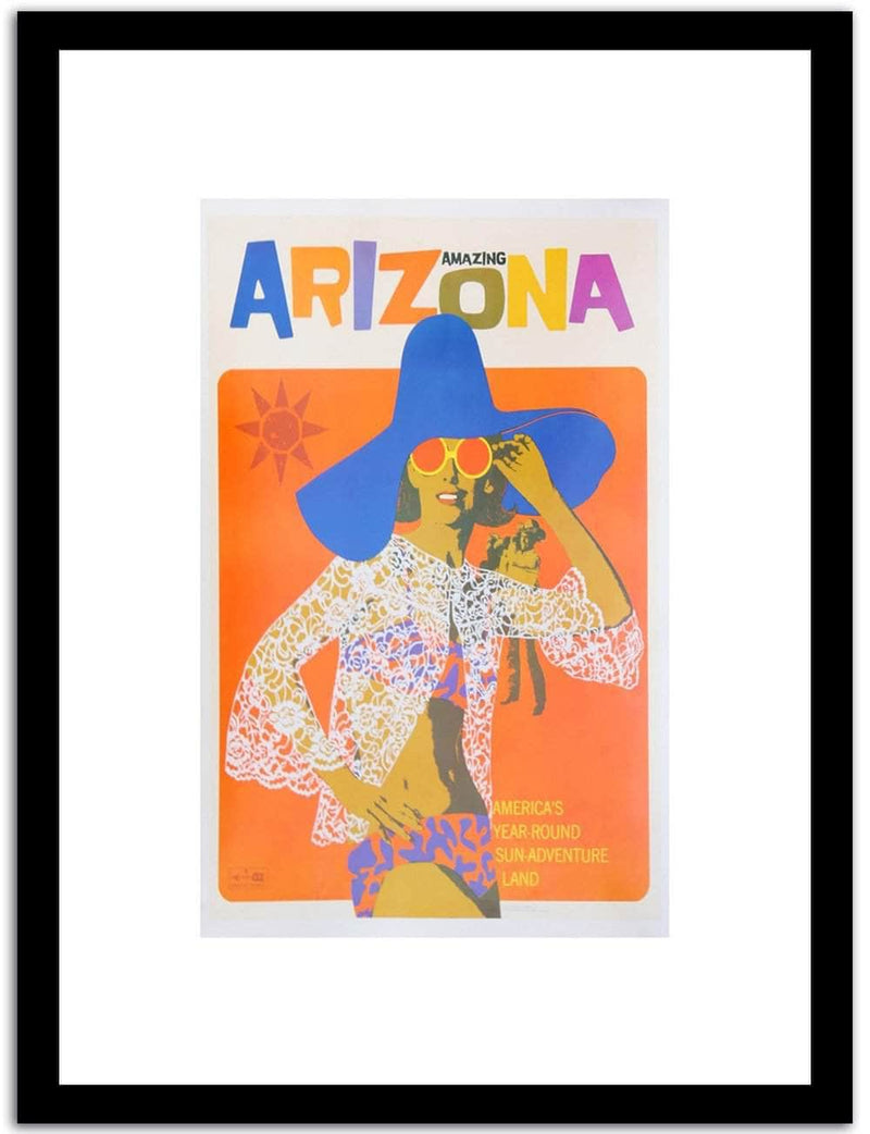 Arizona  Vintage Posterc Fine Art Print